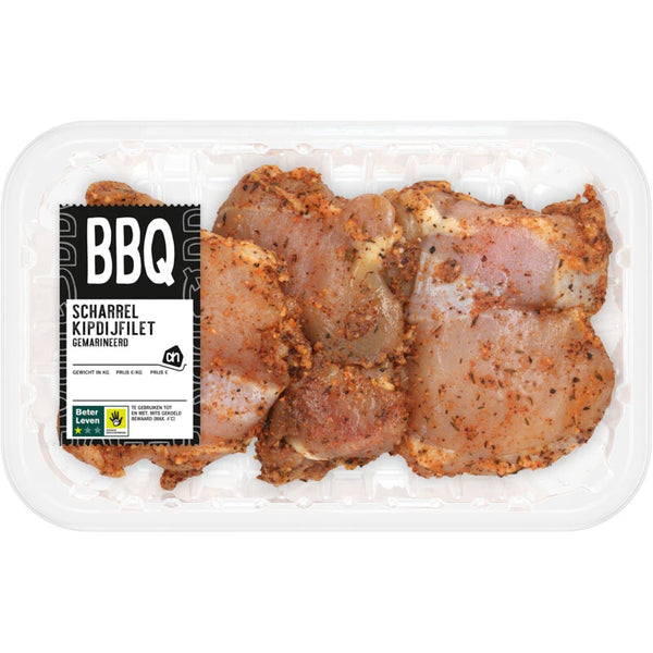 BBQ scharrel kipdijfilet gemarineerd