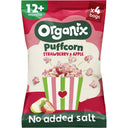Organix Puffcorn strawberry & apple 12m+