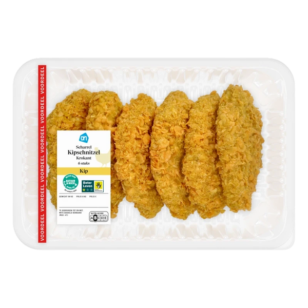 Scharrel krokante kipfiletschnitzel