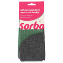 Sorbo Schoonmaakdoek met scrub hoekje 38x38cm