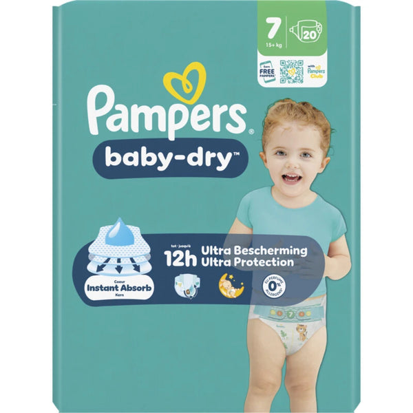 Pampers Baby-Dry Windeln Größe 7