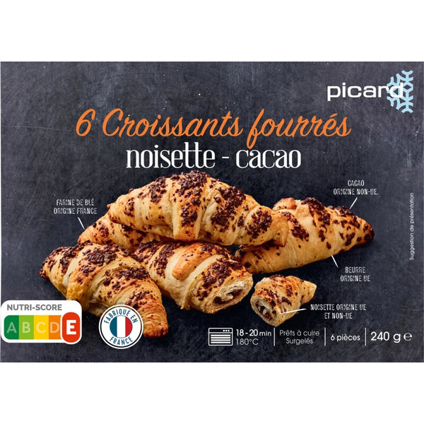 Picard Croissants Kakao Haselnuss