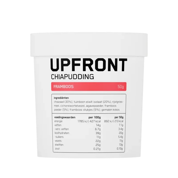 Upfront Chiapudding cup framboos smaak