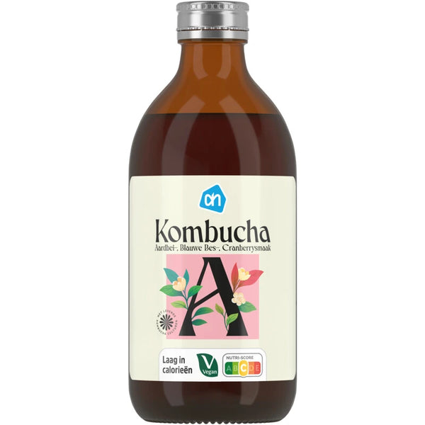 Kombucha aardbei blauwe bes cranberry
