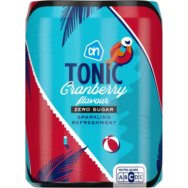 Tonic cranberry flavour zero 4-pack