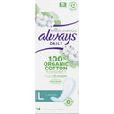 Always Daily 100% organic pantyliners large