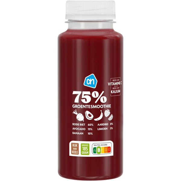 75% Groentesmoothie rode biet aardbei