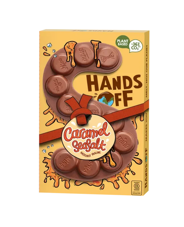 Hands Off Sint letter vegan caramel seasalt
