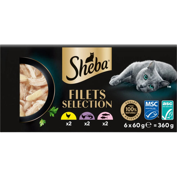 Sheba Filets Selection Chicken, Tuna, Salmon