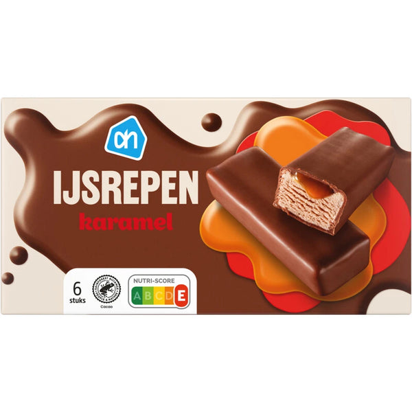 Caramel ice cream bars