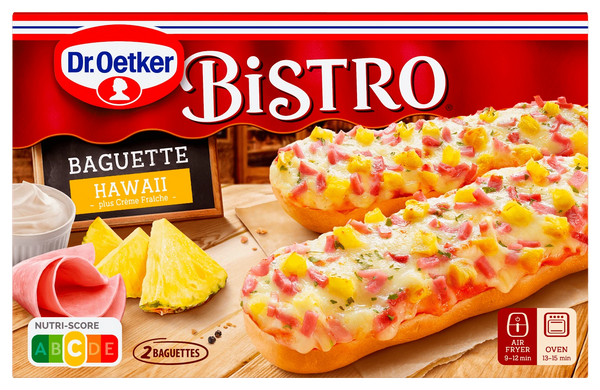 Dr. Oetker Bistro Baguette Pizzabrötchen Hawaii