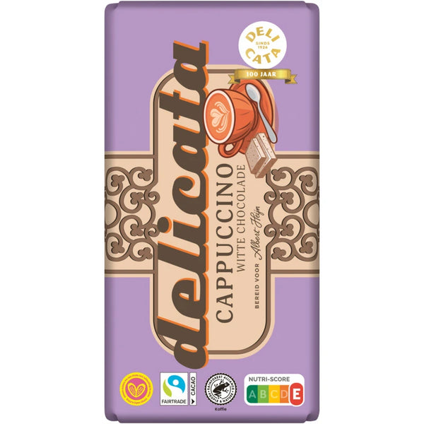 Delicata Reep cappuccino witte chocolade