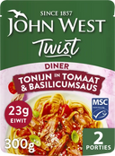 John West Twist Diner Tonijn Tomaat Basilicum MSC