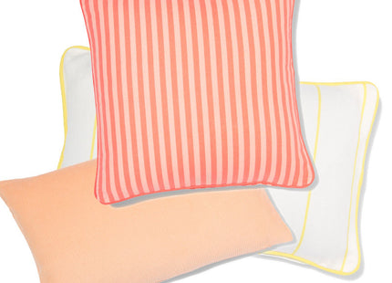 cushion cover 50x30cm cotton stripes white