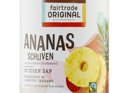 Fairtrade Original Ananas schijven op sap